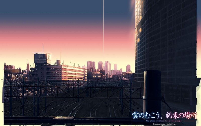 Cityscape at Dusk — Pink, Dramatic, Sunset, Anime
