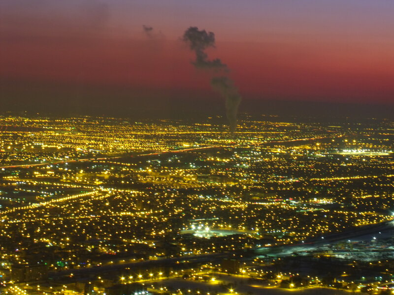 Cityscape at Dusk — Yellow, Dramatic