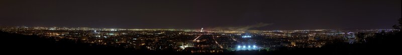 Cityscape at Night — Black, Dark, Photograph, Buildings, Lights, Sky