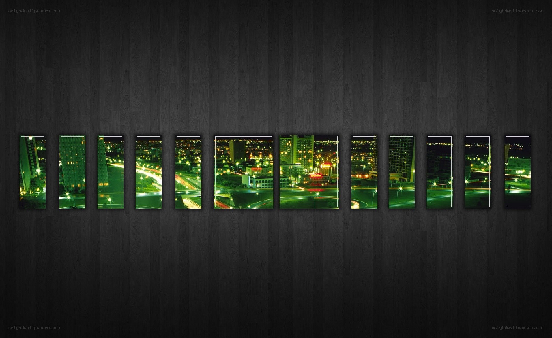 cityscape at night collage