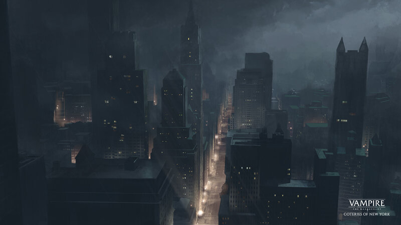 Cityscape at Night — Gray, Dark, Moody