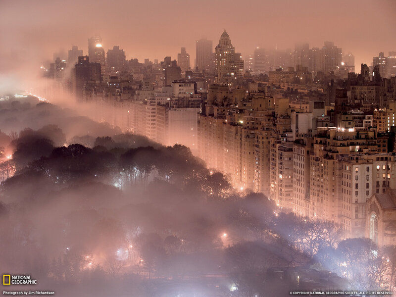 Cityscape at Night — Orange