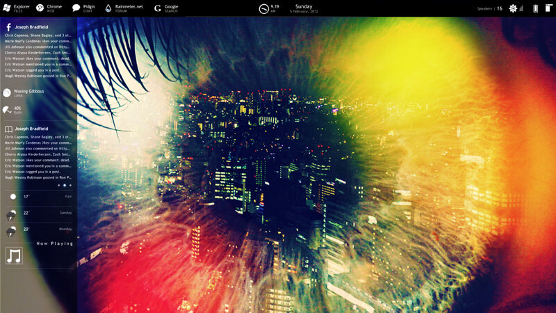 Cityscape at Night — Red