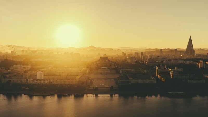 Cityscape at Sunrise — Gold