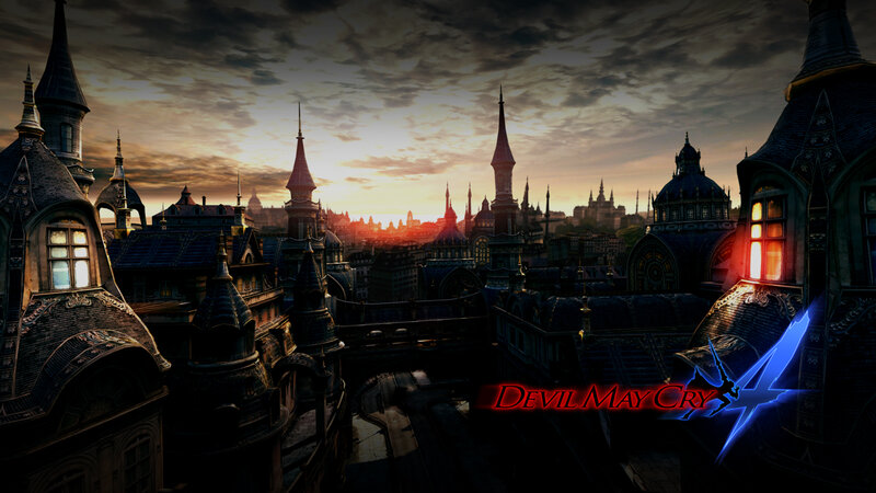 Cityscape at Sunset — Dark