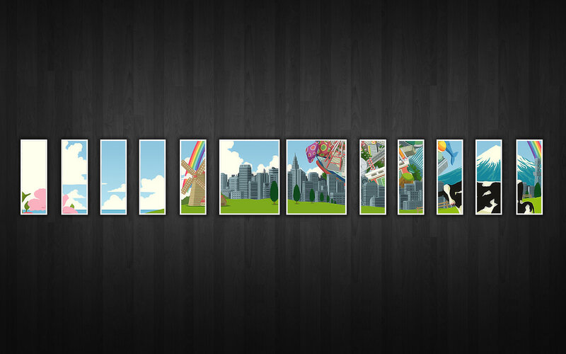 cityscape collage artwork