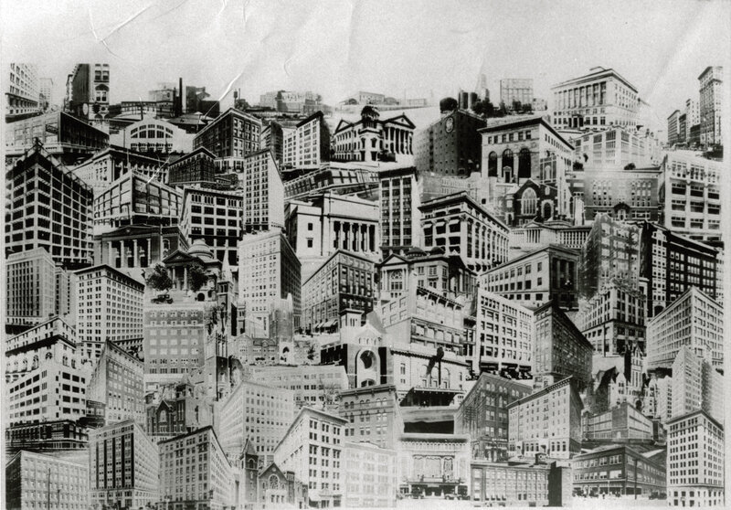 Cityscape Collage — Black