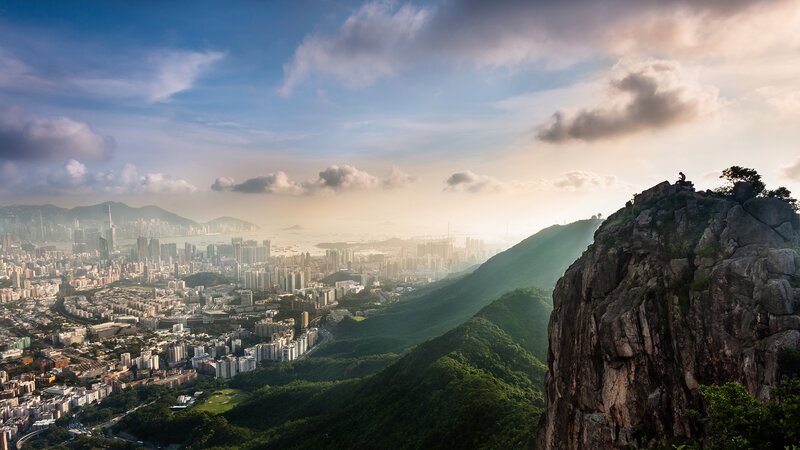 Cityscape from Mountain Peak