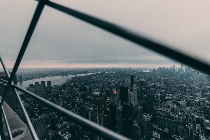 Cityscape from Observation Deck — Gray