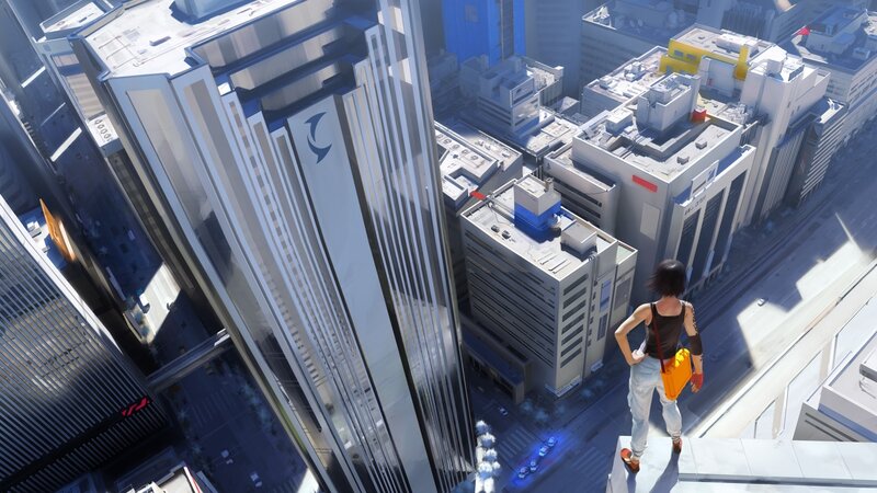 cityscape from rooftop view
