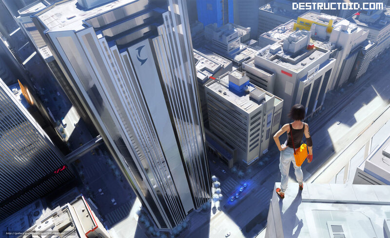 cityscape from rooftop view