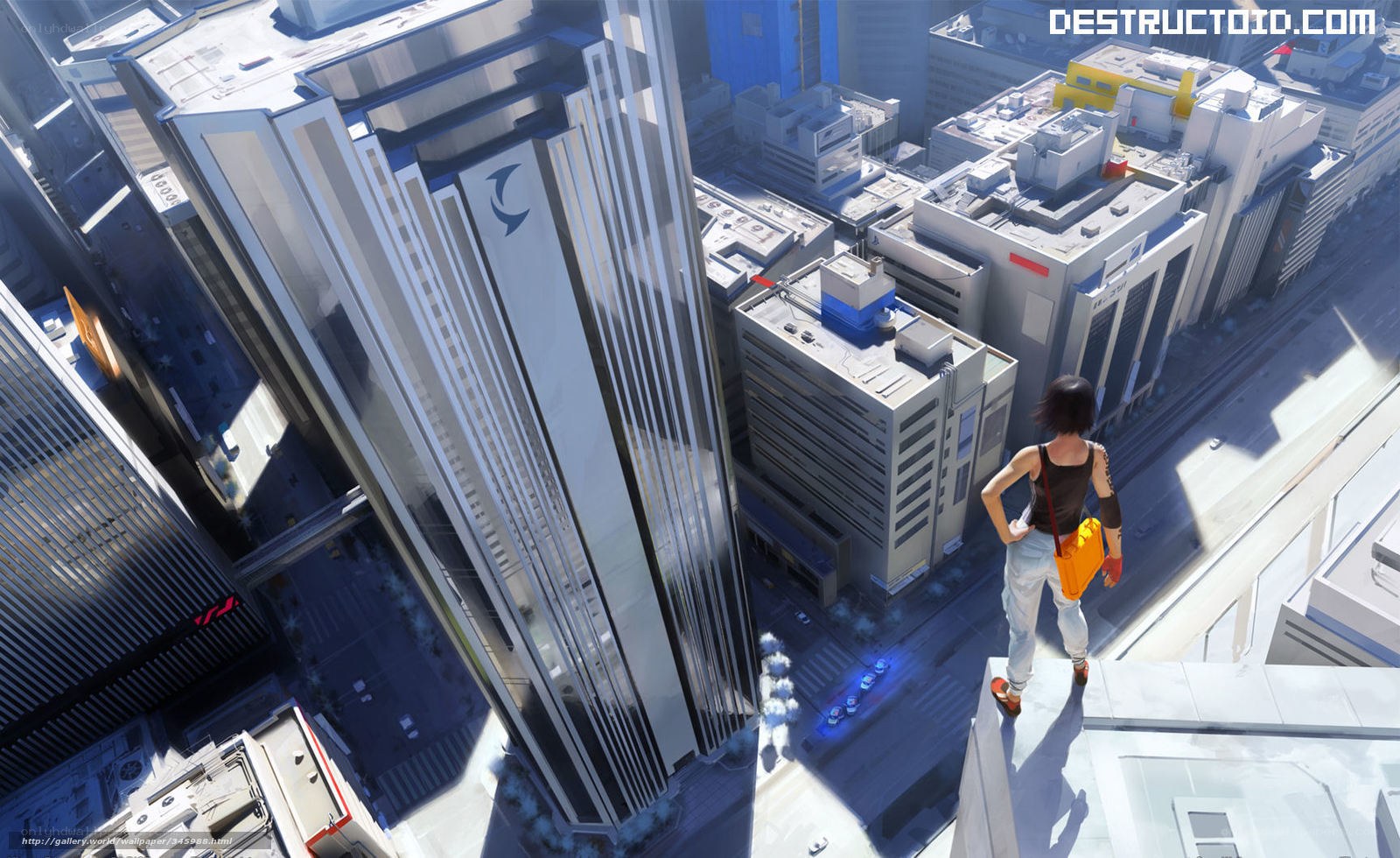 cityscape from rooftop view
