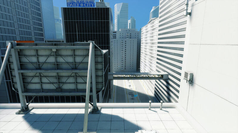 Cityscape from Rooftop — White