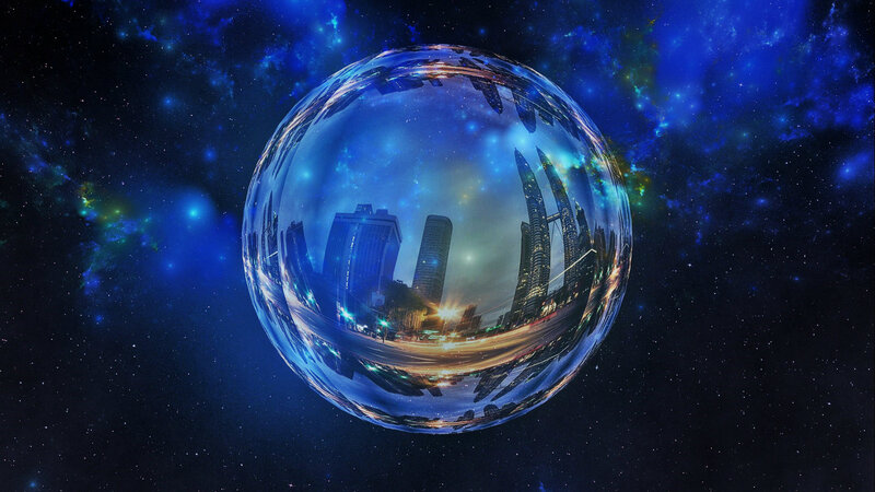 Cityscape in a Crystal Ball