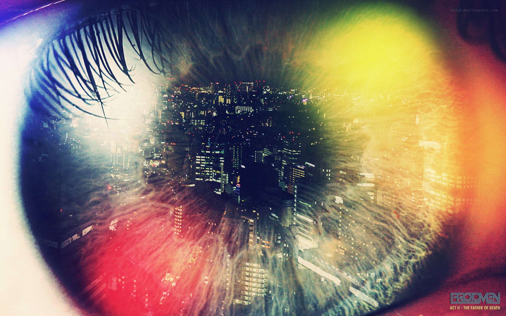 cityscape in an eye