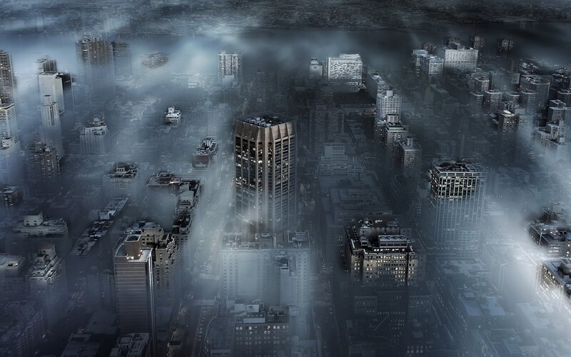 Cityscape in Fog