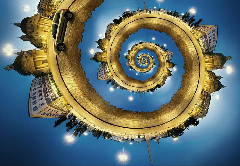 Cityscape in Spiral