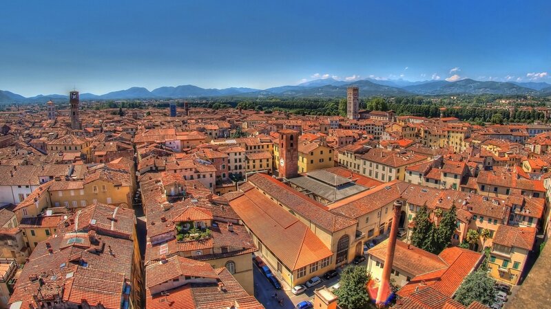 Cityscape of Lucca