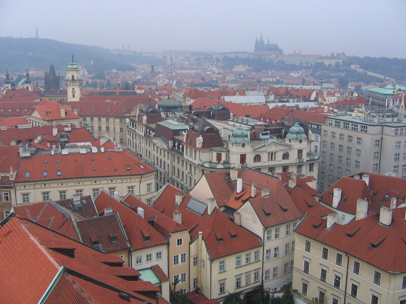 Cityscape of Prague — Red