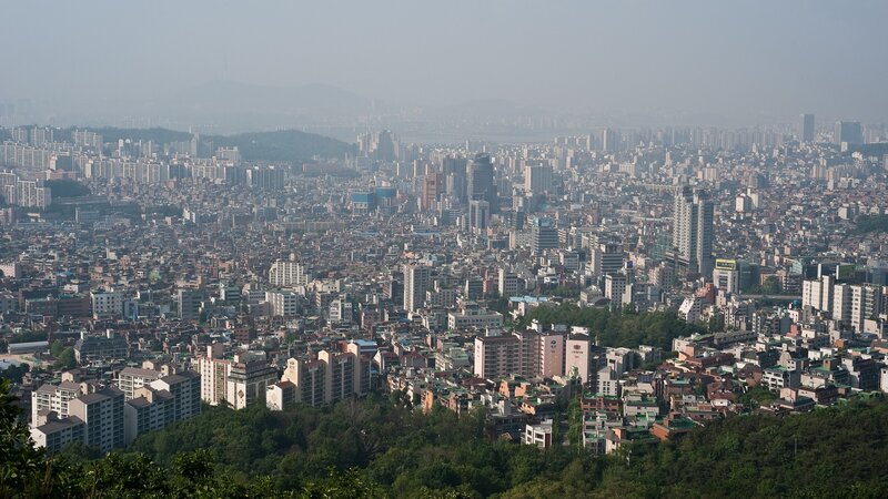 Cityscape of Seoul — Gray