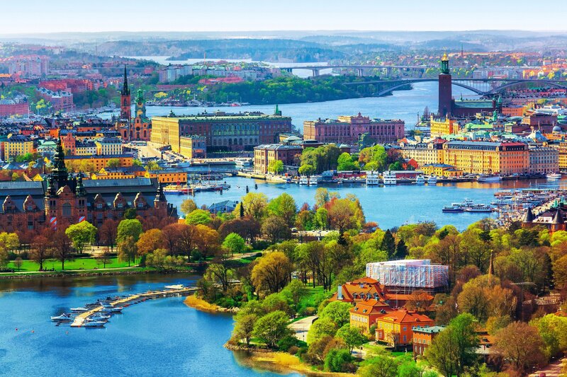 Cityscape of Stockholm — Blue, Serene, Summer