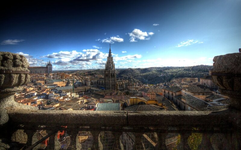 Cityscape of Toledo — Blue