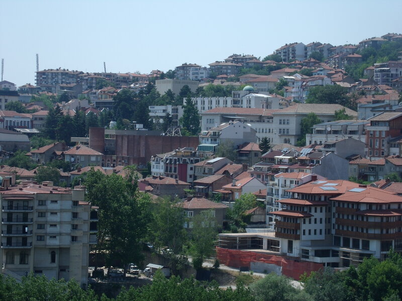 Cityscape on a Hill — Brown