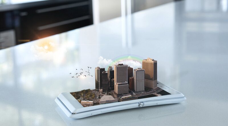 Cityscape on Smartphone