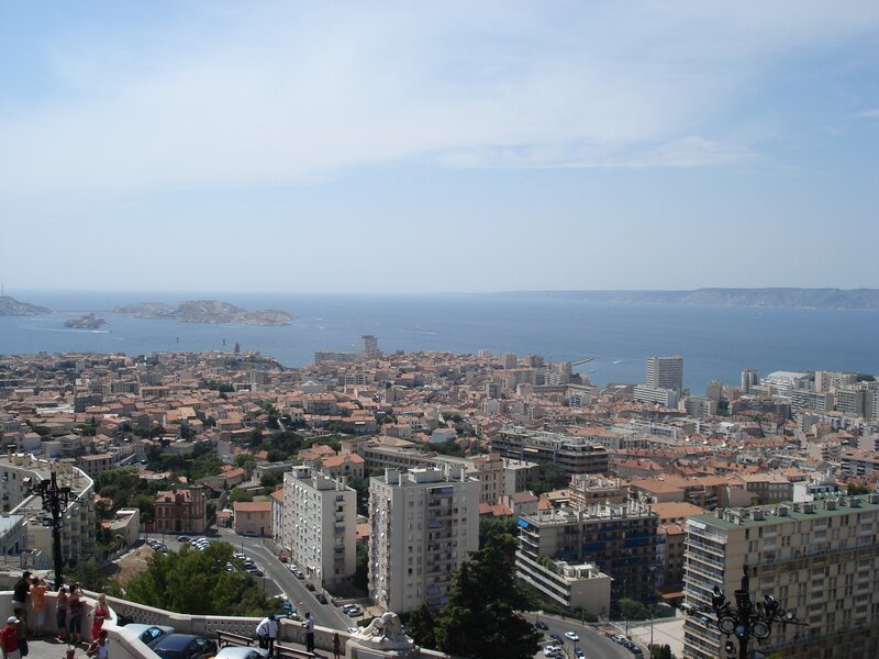 Cityscape Overlooking Sea