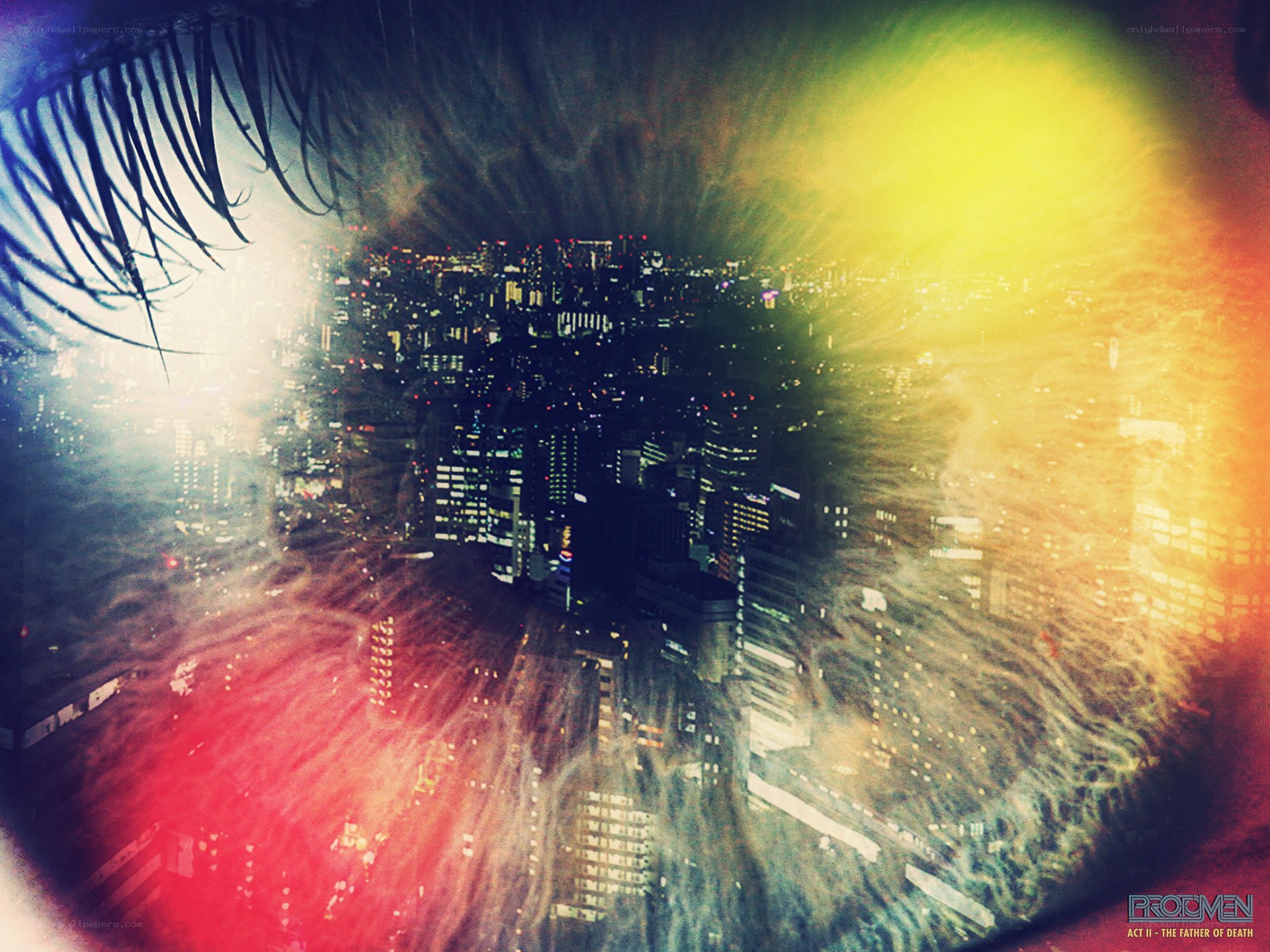 cityscape through an eye