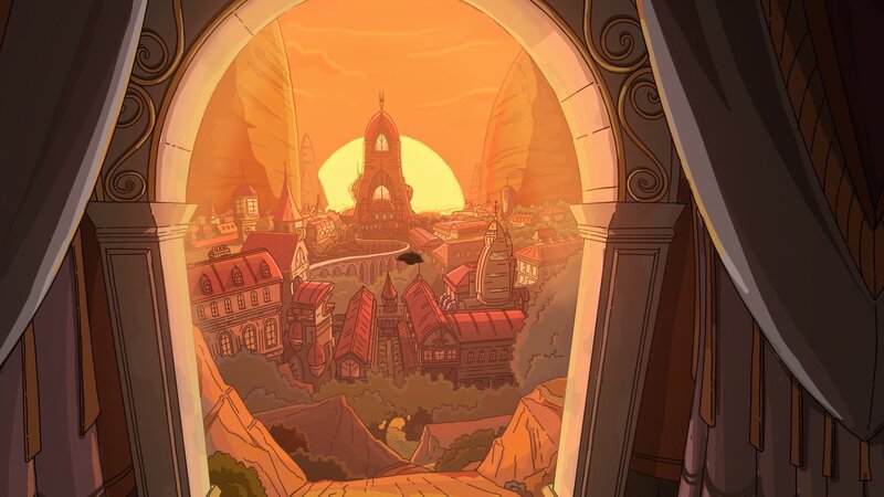 Cityscape Through Archway