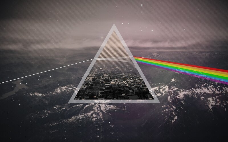 Cityscape Through Prism