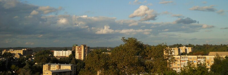Cityscape with Apartment Buildings