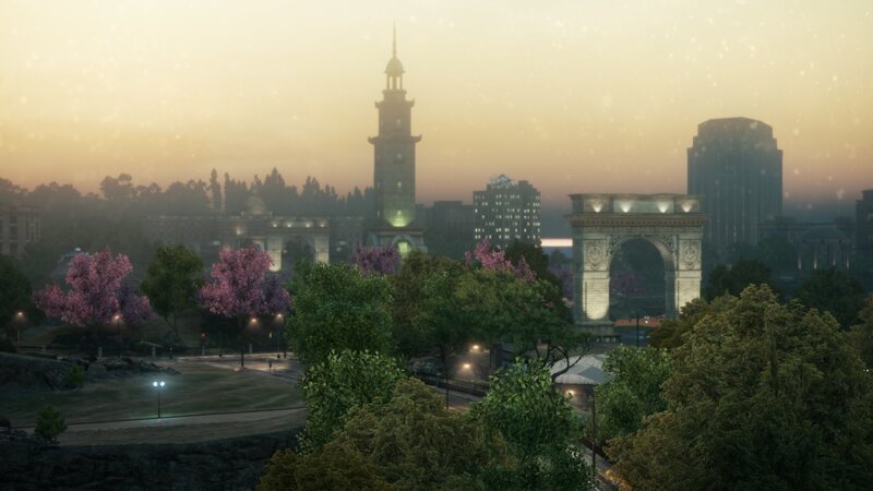 Cityscape with Arches