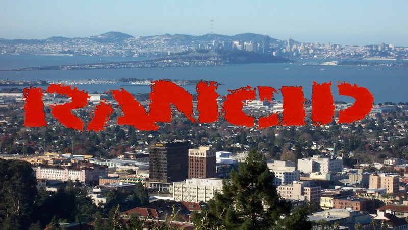 Cityscape with Bay — Red