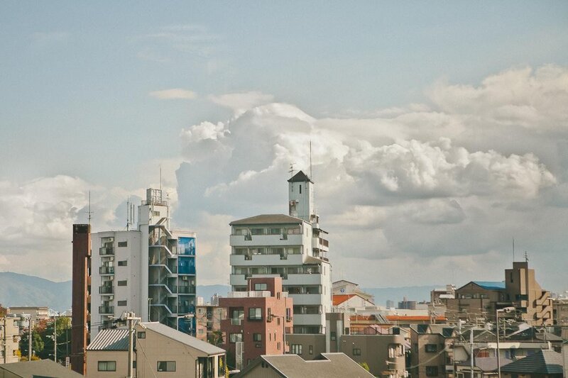 Cityscape with Buildings — Blue, Calm