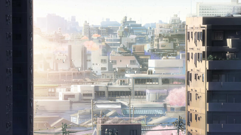 Cityscape with Buildings — Gray, Serene