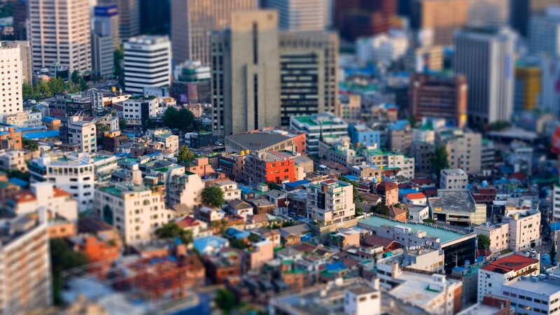 Cityscape with Buildings — Gray, Urban, Afternoon
