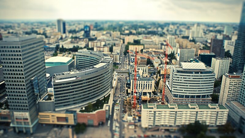 Cityscape with Construction