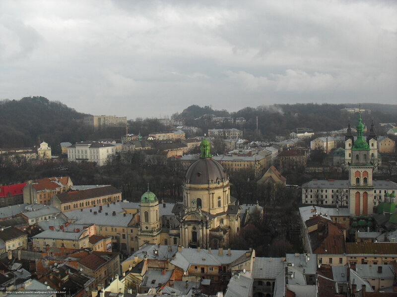 cityscape with domed church