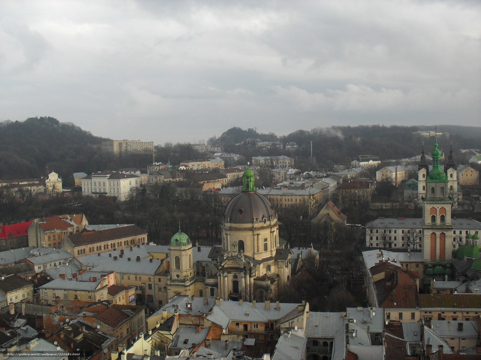 cityscape with domed church