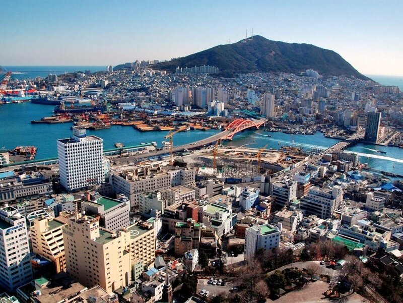 Cityscape with Harbor