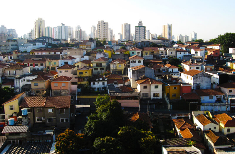 Cityscape with high-rise buildings