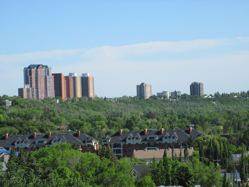 Cityscape with High-rises — Green