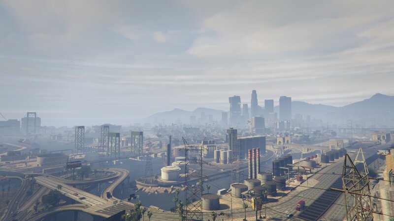 Cityscape with Industrial Area