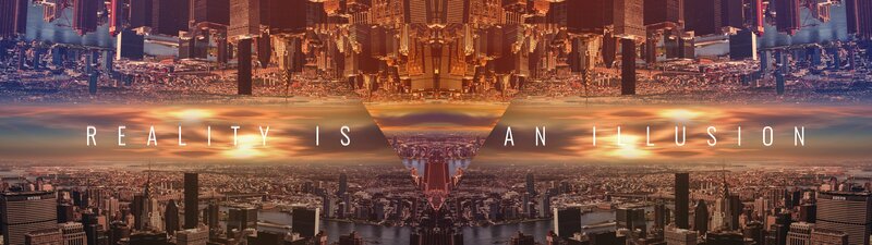 Cityscape with Mirrored Effect
