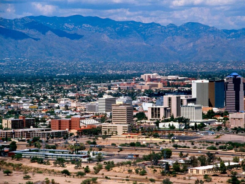 Cityscape with Mountains