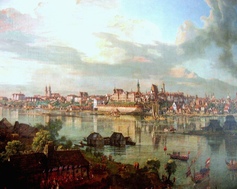 Cityscape with River — Blue, Dramatic, Afternoon