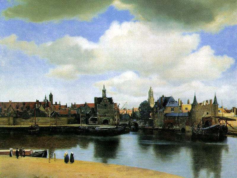 Cityscape with River
