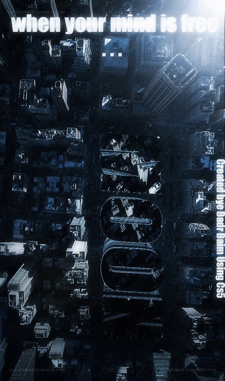 cityscape with text overlay